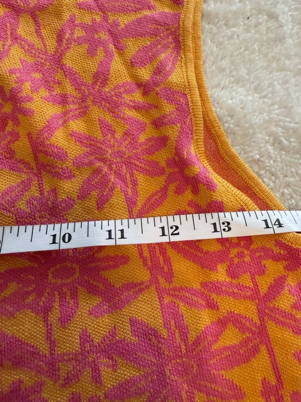 Cider Pink & Yellow Floral Knit Cropped Tank - Picture 2 of 5